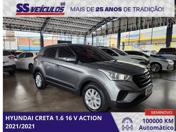 HYUNDAI CRETA 1.6 16V FLEX ACTION AUTOMÁTICO HYUNDAI CRETA 1.6 16V FLEX ACTION AUTOMÁTICO